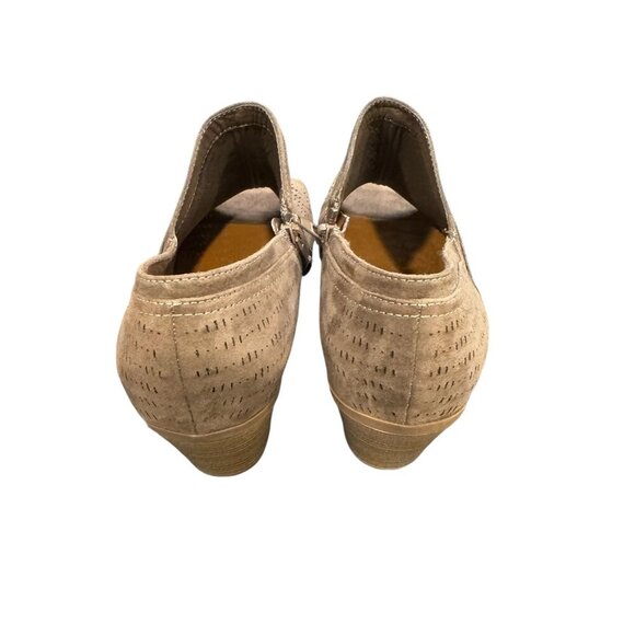 Madeline Girl “Wrenn” Open Toe Stacked Heel Booties – Size 10M - Picture 4 of 5